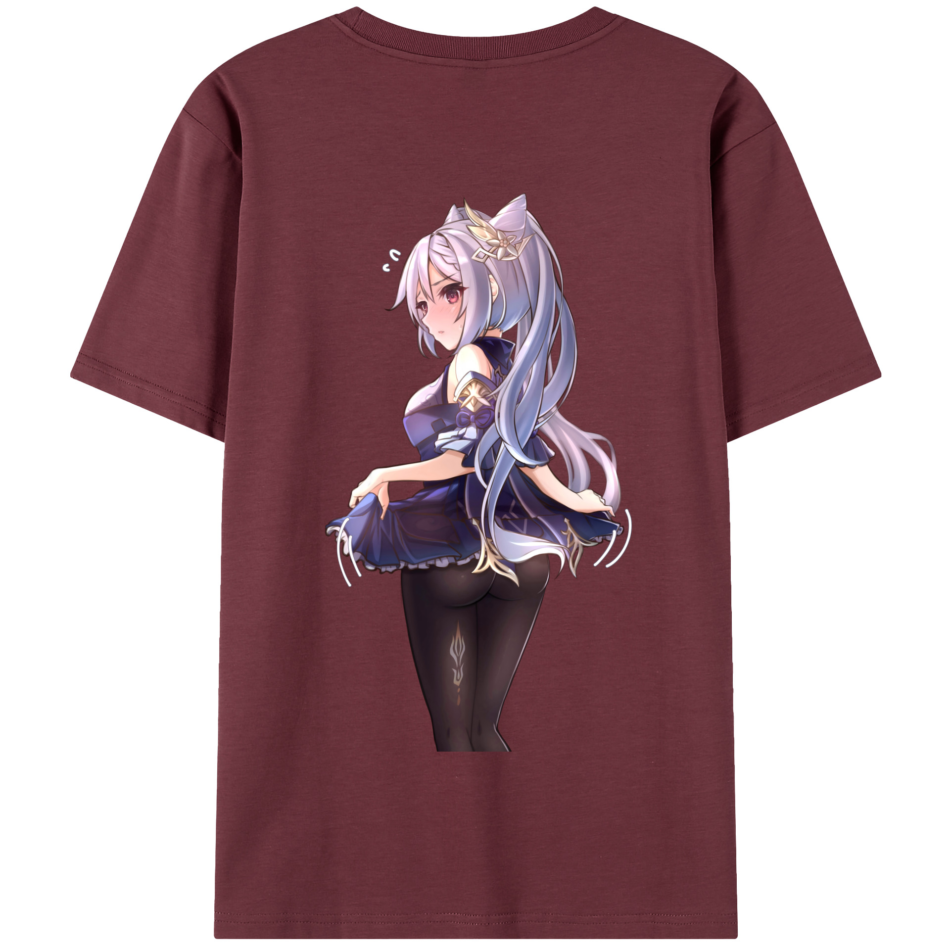 げんし神 刻晴 こくせい genshin Kokusei 綿100％半袖Tシャツ（背面プリント）